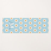 Personalisiert Daisy Floral Yoga Mat - Individuell Yogamatte (Vorderseite (Horizontal))
