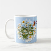 Personalisiert Daisy Meadow Individuelle Name Kaffeetasse (Links)