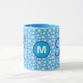 Personalisiert Daisy Mit Monogramm Erstkaffee Tasse (Zentrum)