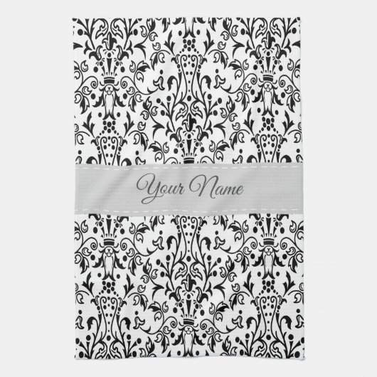 Personalisiert Damask Geschirrtuch (Vertikal)