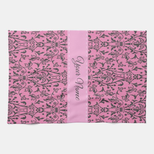 Personalisiert Damask Geschirrtuch (Horizontal)