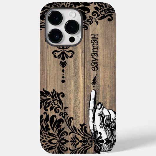 Personalisiert Damask Stallholzreben Case-Mate iPhone Hülle (Rückseite)