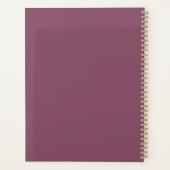 Personalisiert Damson Lila Notebook | Individuelle Planer (Rückseite)