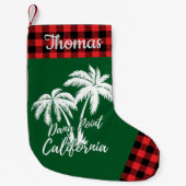 Personalisiert Dana Point California Palm Trees Kleiner Weihnachtsstrumpf (Vorderseite)