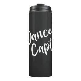 Personalisiert Dance Captain Choreograf Black Thermosbecher