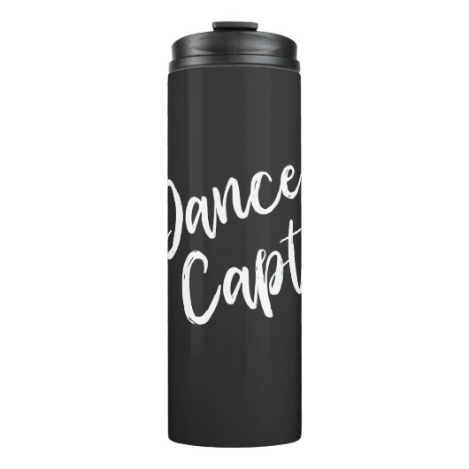 Personalisiert Dance Captain Choreograf Black Thermosbecher (Vorderseite)