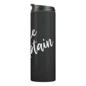 Personalisiert Dance Captain Choreograf Black Thermosbecher (Nach rechts gedreht)