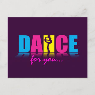 Personalisiert Dance Dancer Postkarte