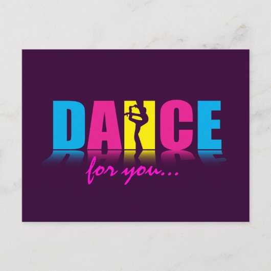 Personalisiert Dance Dancer Postkarte (Vorderseite)