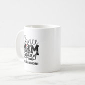 Personalisiert Dance Mama Squad Kaffeetasse (Vorderseite Links)