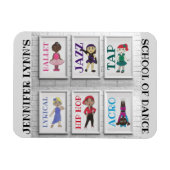 Personalisiert Dance Studio Teacher Ballet Gestoch Magnet (Horizontal)