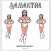 Personalisiert Dance Team Lily Stones #2 Aufkleber (Blatt)