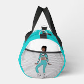 Personalisiert Dancer Duffle Bag Aqua White #1 (Rechts)