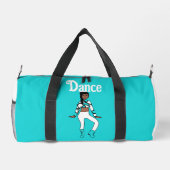 Personalisiert Dancer Duffle Bag Aqua White #1 (Rückseite)