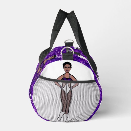 Personalisiert Dancer Duffle Bag Lila & Black #1 (Rechts)