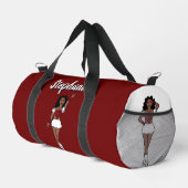 Personalisiert Dancer Duffle Bag Red Spark #1 (Rechte Ecke)