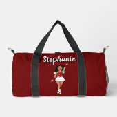 Personalisiert Dancer Duffle Bag Red Spark #2 (Vorderseite)