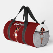 Personalisiert Dancer Duffle Bag Red Spark #2 (Rechte Ecke)