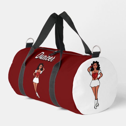 Personalisiert Dancer Duffle Bag Red Spark #2 (Linke Seite)