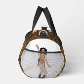 Personalisiert Dancer Leopard Ribbon #2 Duffle Bag (Rechts)