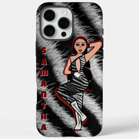 Personalisiert Dancer Red Zebra #2 Case-Mate iPhone Hülle (Rückseite)