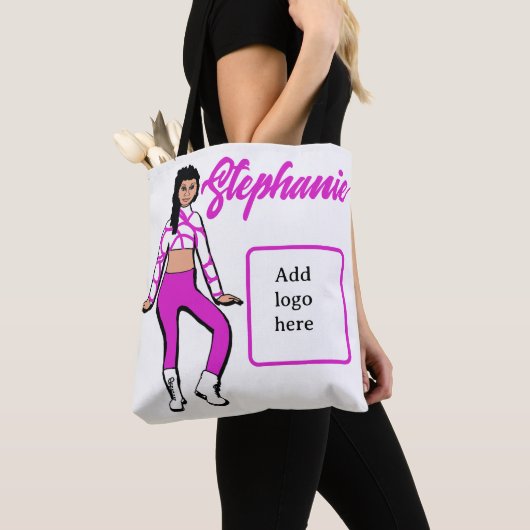 Personalisiert Dancer Tasche (Fushia White) (Von Nahem)