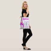 Personalisiert Dancer Tasche (Fushia White) (Am Model)