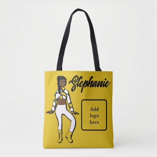 Personalisiert Dancer Tasche (Lemon White) (Vorderseite)