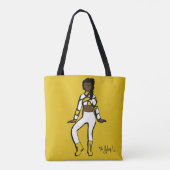 Personalisiert Dancer Tasche (Lemon White) (Rückseite)