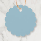 Personalisiert Danke Baby Dusche Retro-Stern Geschenkanhänger (Rückseite)