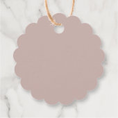 Personalisiert Danke Baby Dusche Retro-Stern Geschenkanhänger (Rückseite)