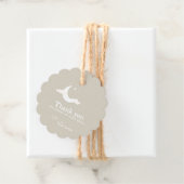 Personalisiert Danke Baby Dusche Retro-Stern Geschenkanhänger (Beispiel)