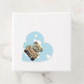 Personalisiert Danke, Baby Shower Teddy Bear Geschenkanhänger (Beispiel)