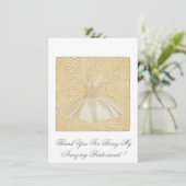 Personalisiert Danke, dass du meine Bridesmaid bis Einladung (Stehend Vorderseite)