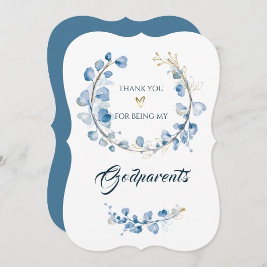 Personalisiert DANKE, dass du meine Eltern bist Einladung (Vorne/Hinten)