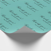 Personalisiert Danke, dass ihr das Geschenk Wrappe Geschenkpapier (Ecke)