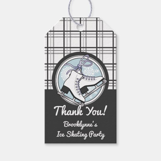 Personalisiert Danke, dass Sie die moderne Tartan  Geschenkanhänger (Vorderseite)