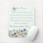 Personalisiert Danke, dass Sie die Wildblumen von  Mousepad (Mit Mouse)