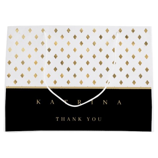 Personalisiert Danke, dass Sie ein Geschenk gemach Große Geschenktüte (Vorderseite)