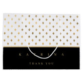 Personalisiert Danke, dass Sie ein Geschenk gemach Große Geschenktüte (Rückseite)