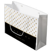 Personalisiert Danke, dass Sie ein Geschenk gemach Große Geschenktüte (Vorderseite Schrägansicht)