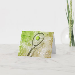 Personalisiert danke des Mädchens Tennis