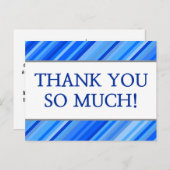 Personalisiert "DANKE DIR SO VIEL!" Postkarte (Vorne/Hinten)