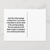 Personalisiert "DANKE DIR SO VIEL!" Postkarte (Rückseite)