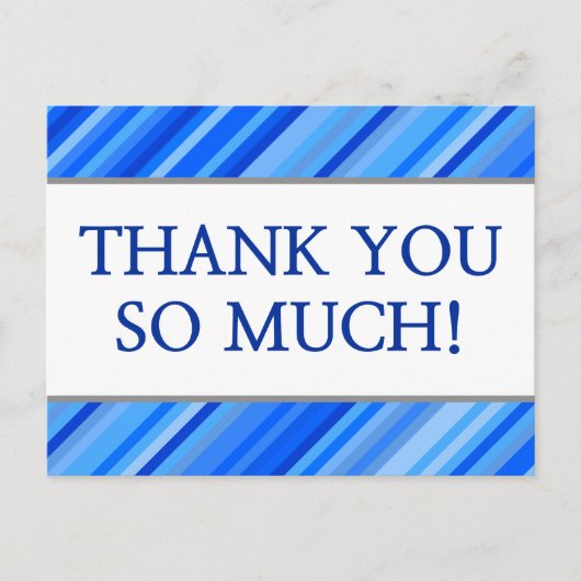 Personalisiert "DANKE DIR SO VIEL!" Postkarte (Vorderseite)