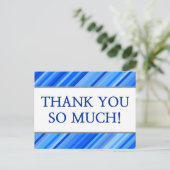 Personalisiert "DANKE DIR SO VIEL!" Postkarte (Stehend Vorderseite)