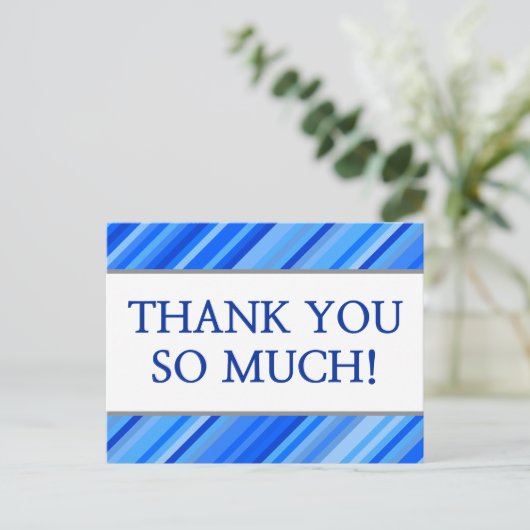 Personalisiert "DANKE DIR SO VIEL!" Postkarte (Stehend Vorderseite)