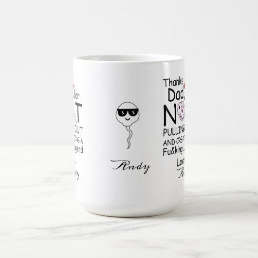 Personalisiert Danke für die Erstellung der Legend Kaffeetasse (Mittel)