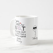 Personalisiert Danke für die Erstellung der Legend Kaffeetasse (Vorderseite Links)