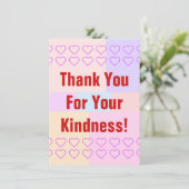 Personalisiert "danke für Ihre Güte!" Karte (Stehend Vorderseite)